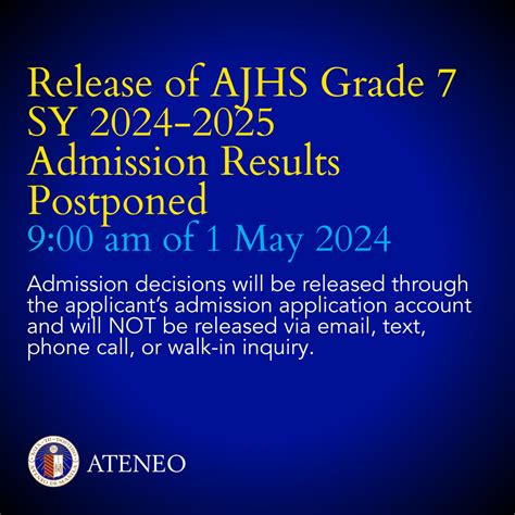 ateneo results 2024 release date philippines|Ateneo college application for SY 2024.